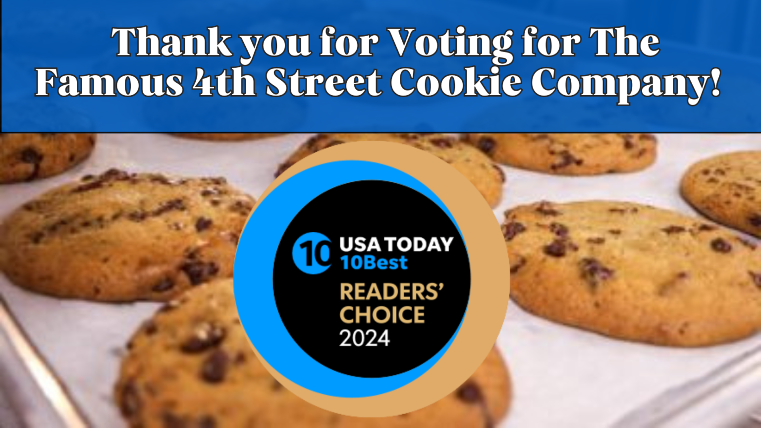 Famous 4th Street Cookie Company Makes USA Today Top 10 Best Cookie Shops!