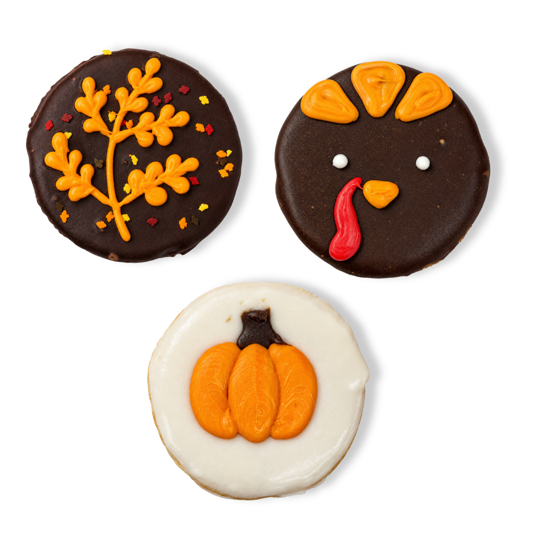 Dipped Thanksgiving Cookies