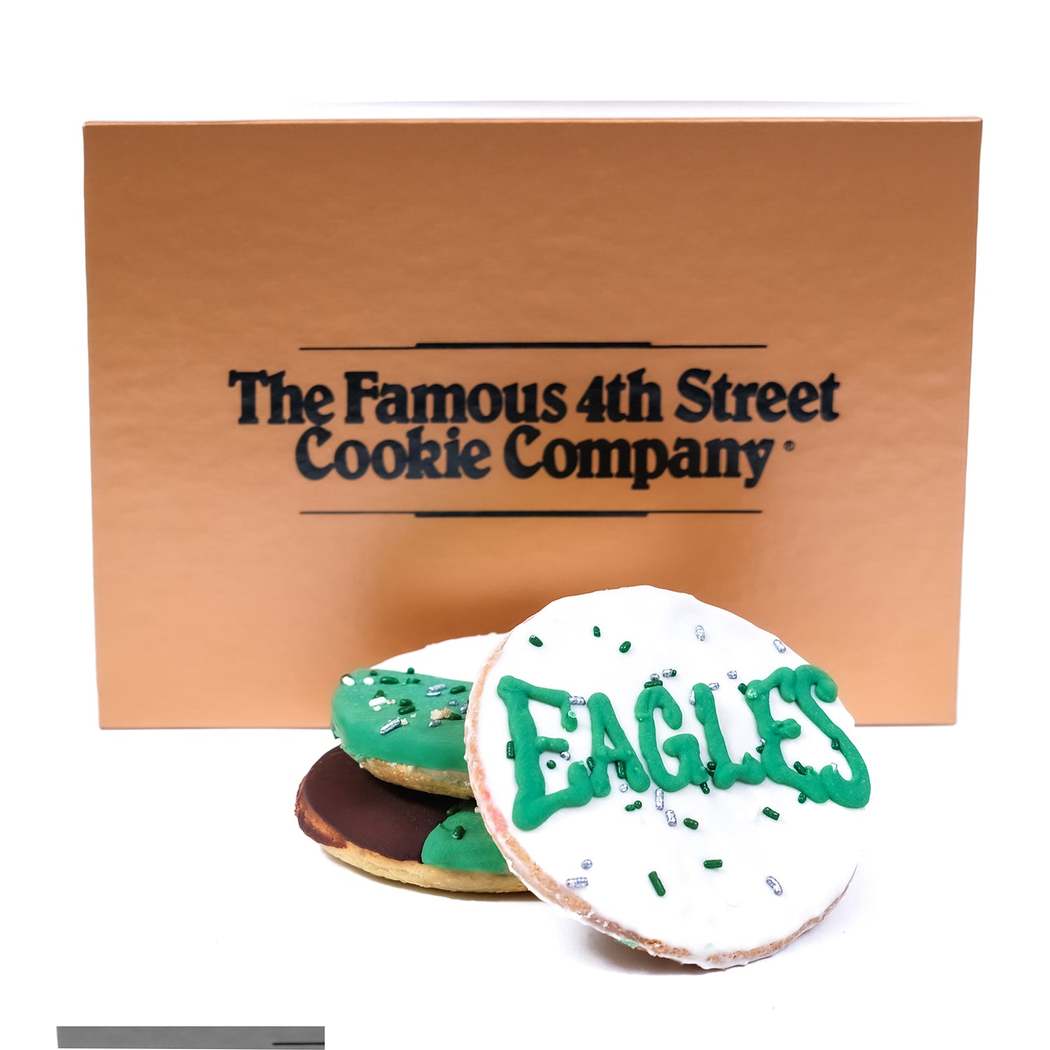 Eagles Dipped Cookies