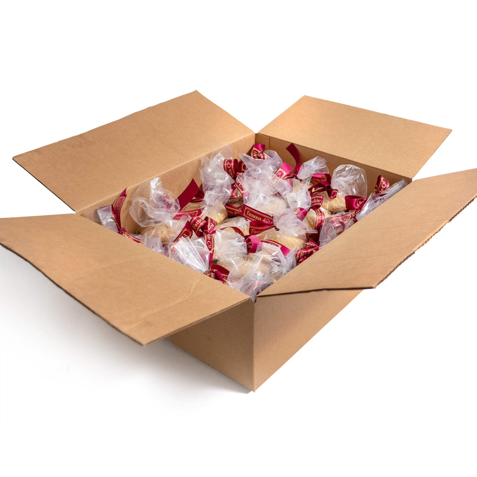 Brown cardboard box containing Personal Gift Bags